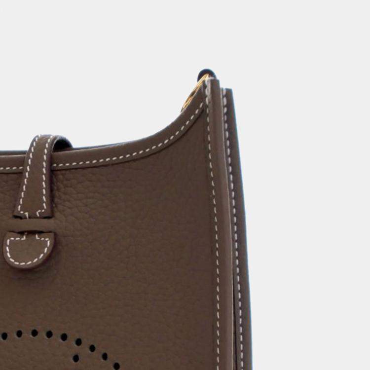 Pre Owned Hermes Brown Clemence Evelyne 16 Amazone