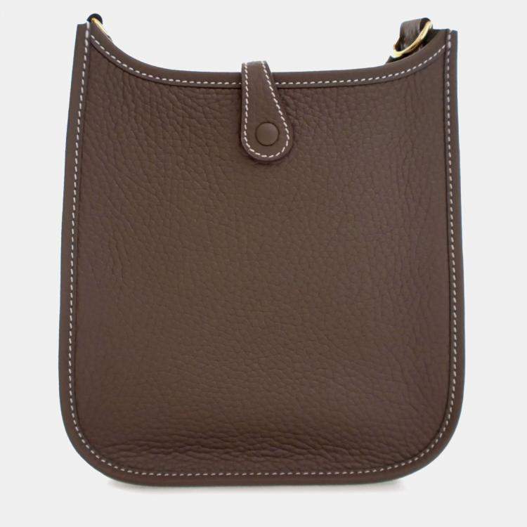 Pre Owned Hermes Brown Clemence Evelyne 16 Amazone