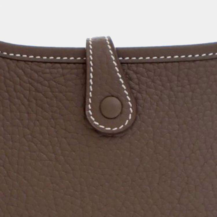 Pre Owned Hermes Brown Clemence Evelyne 16 Amazone
