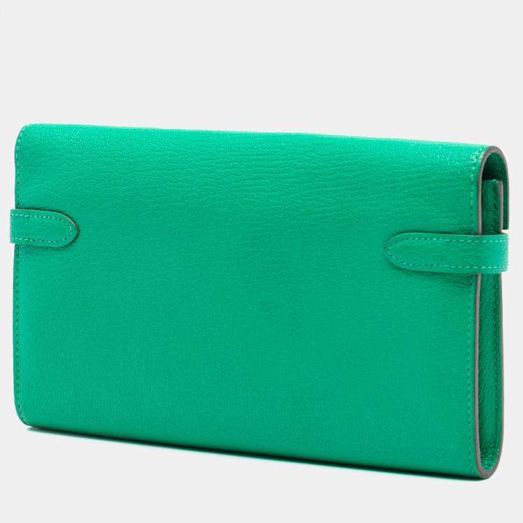 Pre Owned Hermes Chevre Mysore Kelly Longue Wallet