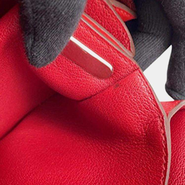 Pre Owned Hermes Red Taurillon Novillo Opli 24