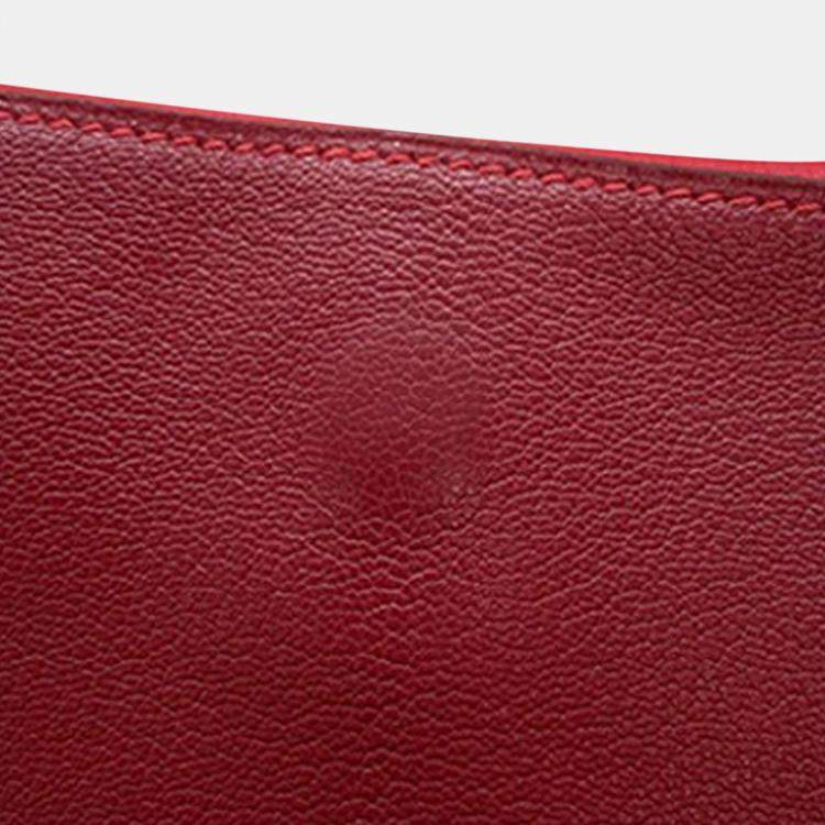 Pre Owned Hermes Red Taurillon Novillo Opli 24