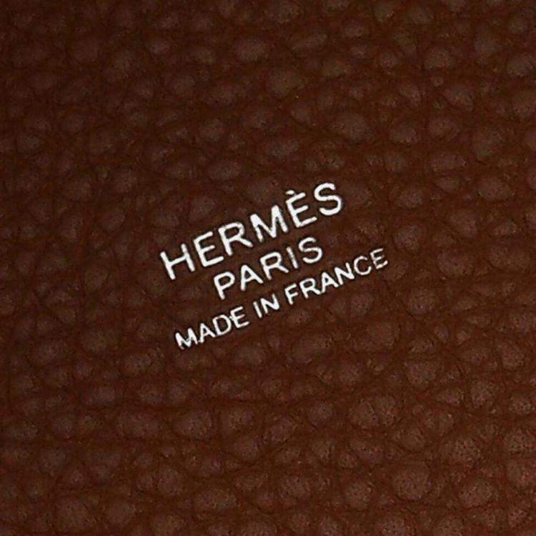 Pre Owned Hermes Brown Clemence Picotin Lock 18