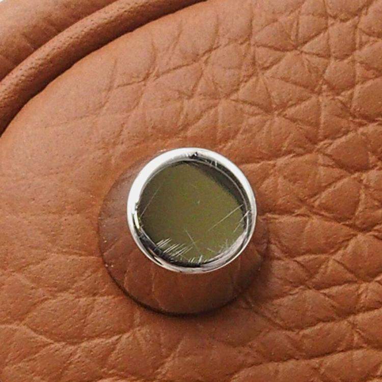 Pre Owned Hermes Brown Clemence Picotin Lock 18