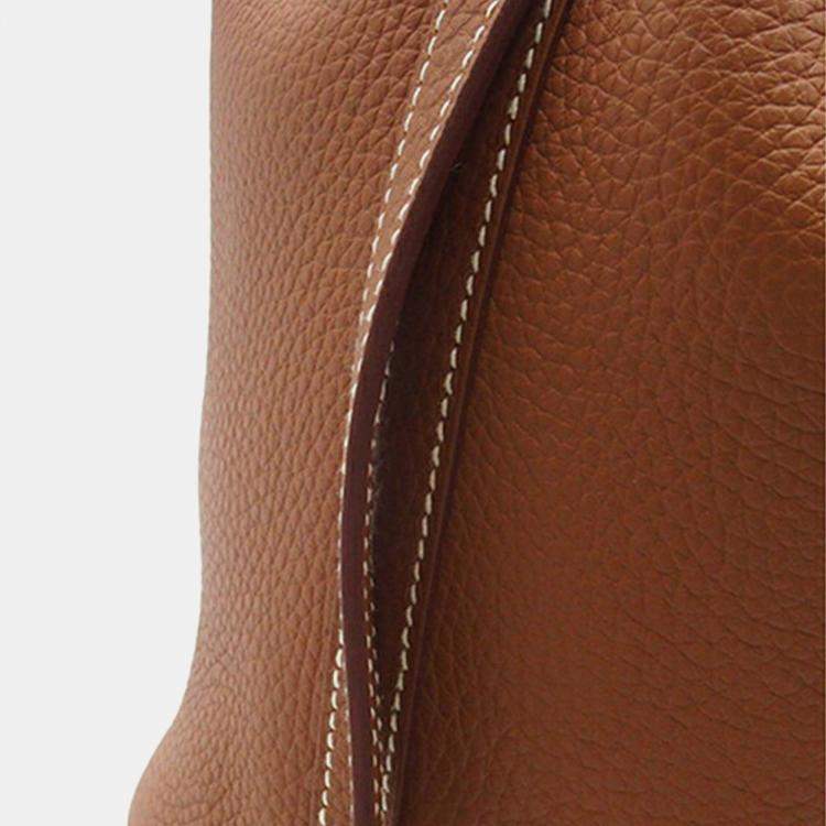 Pre Owned Hermes Brown Clemence Picotin Lock 18