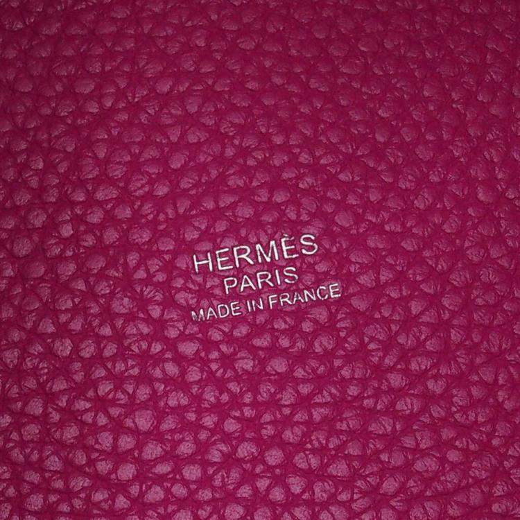 Pre Owned Hermes Pink Clemence Picotin Lock 18
