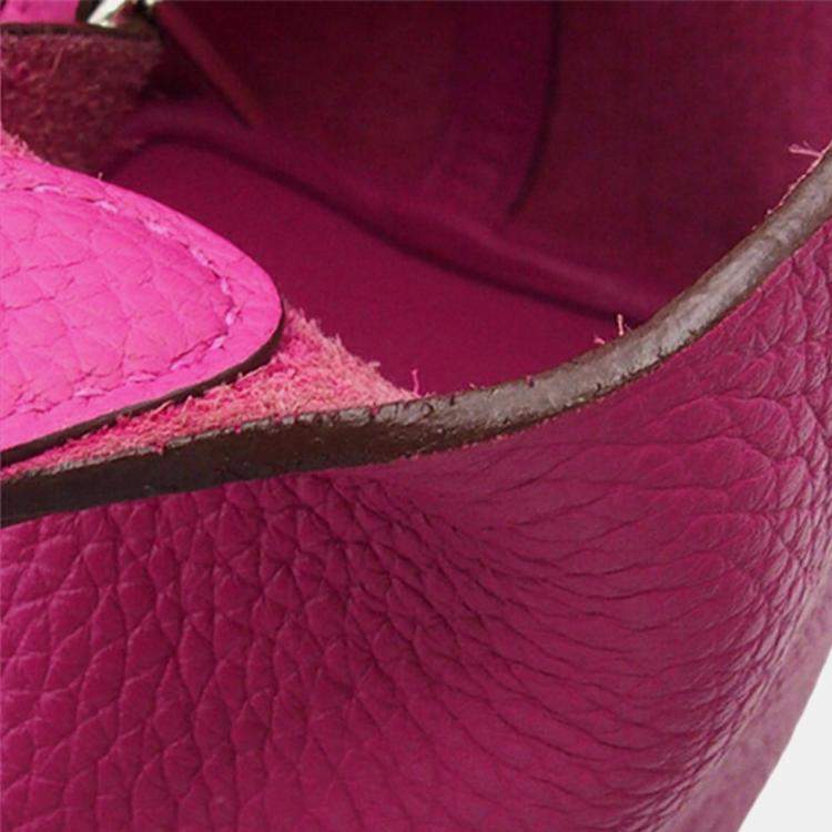 Pre Owned Hermes Pink Clemence Picotin Lock 18