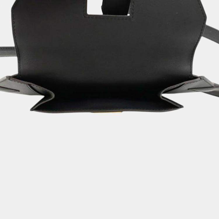 Pre Owned Hermes Black Swift Elan Pocket 24 Belt Bag