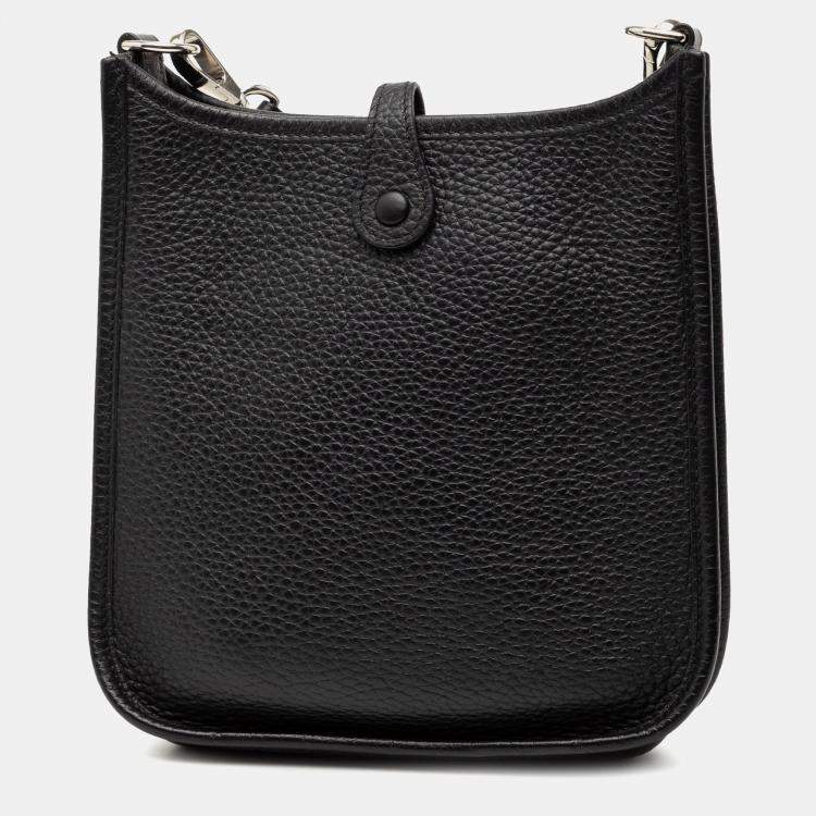 Pre Owned Hermes Black Clemence Evelyne TPM 16