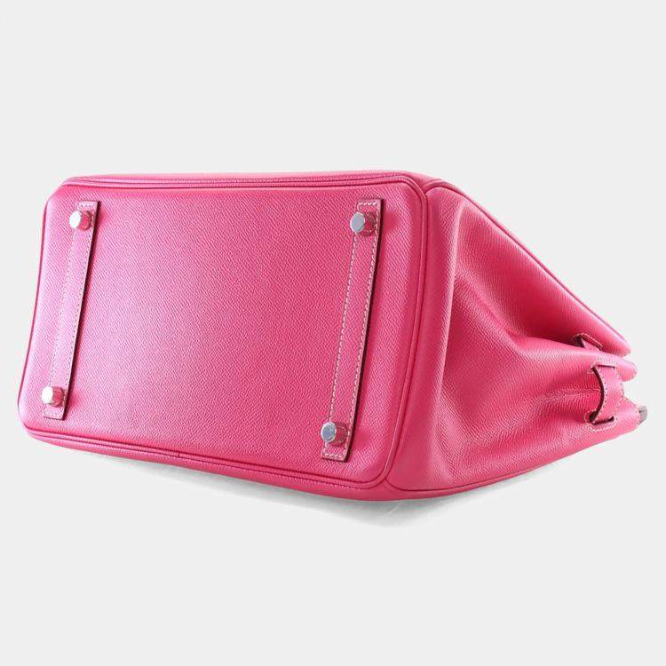 Pre Owned Hermes Rose Tyrien Epsom Candy Birkin 30