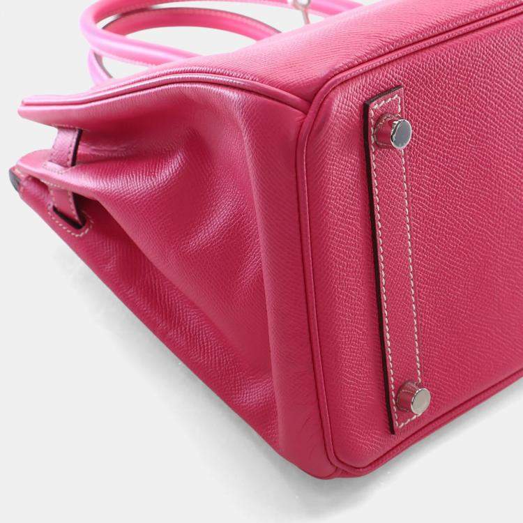 Pre Owned Hermes Rose Tyrien Epsom Candy Birkin 30