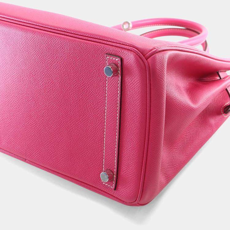 Pre Owned Hermes Rose Tyrien Epsom Candy Birkin 30