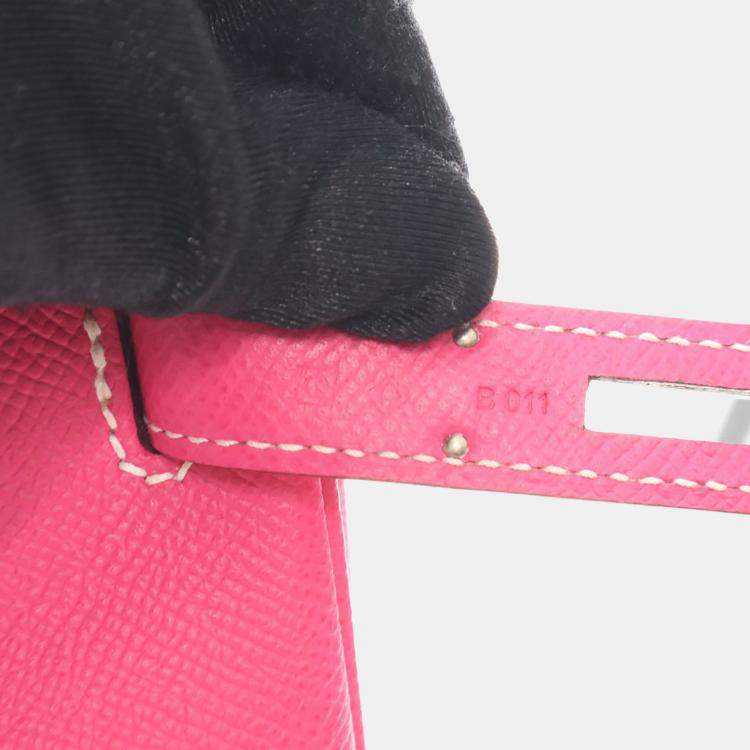 Pre Owned Hermes Rose Tyrien Epsom Candy Birkin 30
