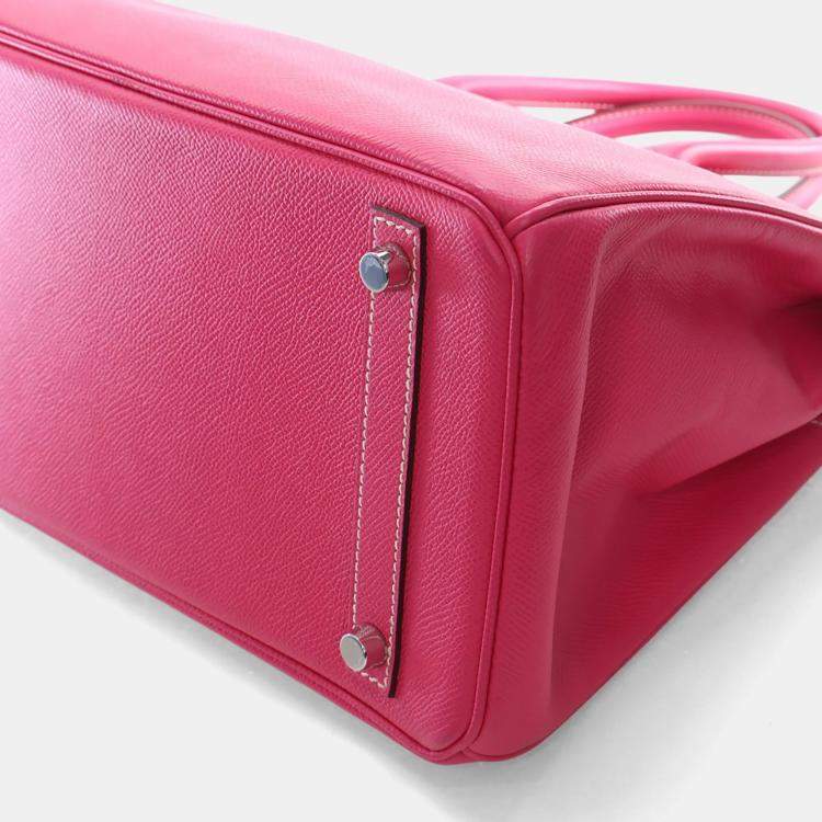 Pre Owned Hermes Rose Tyrien Epsom Candy Birkin 30