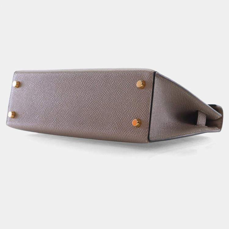 Pre Owned Hermes Gris Asphalt Epsom Mini Kelly 20