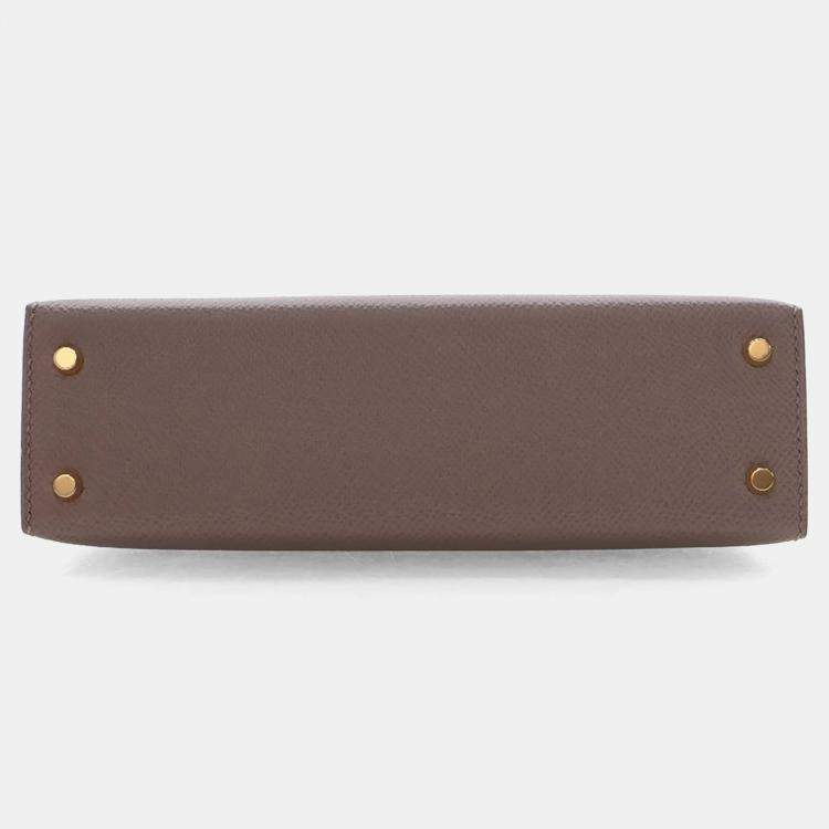 Pre Owned Hermes Gris Asphalt Epsom Mini Kelly 20