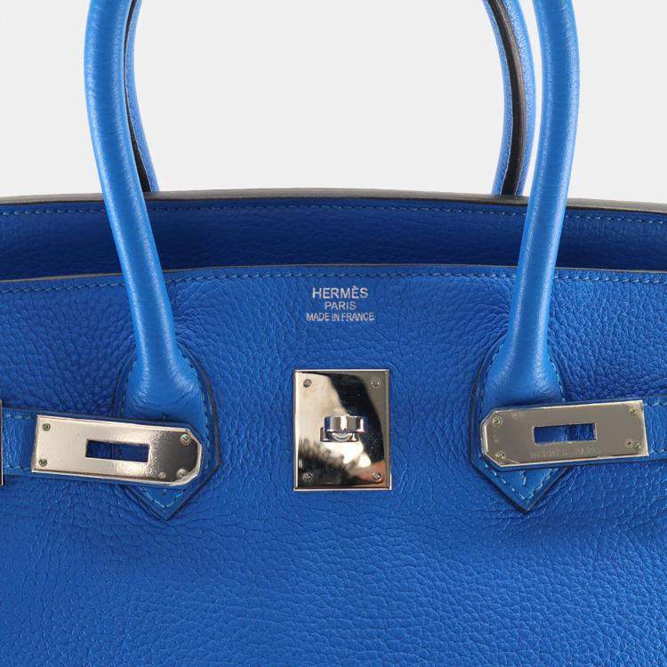 مملوكة مسبقًا Hermes Blue Hydra Togo Birkin 35
