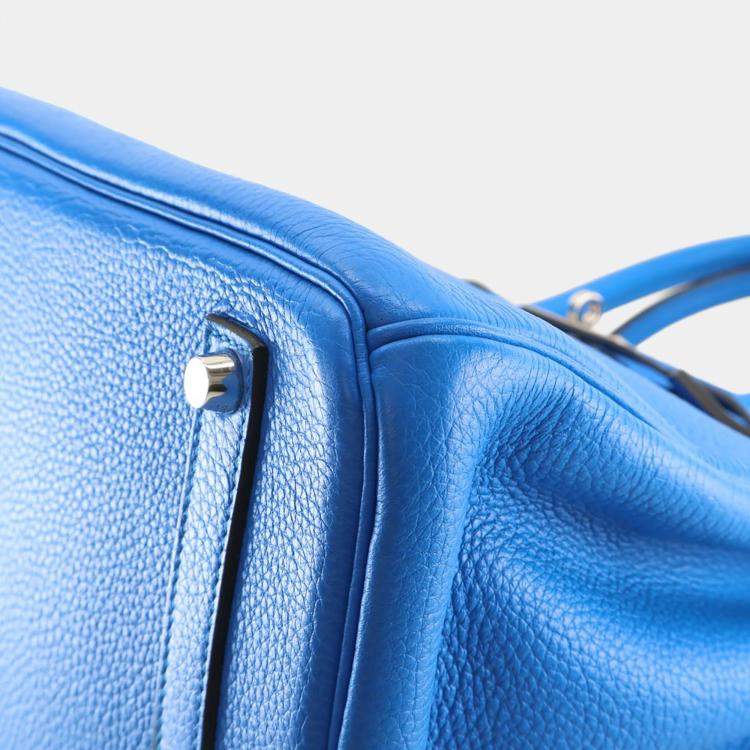 مملوكة مسبقًا Hermes Blue Hydra Togo Birkin 35