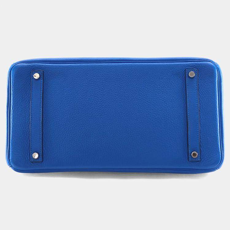 مملوكة مسبقًا Hermes Blue Hydra Togo Birkin 35