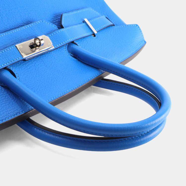 مملوكة مسبقًا Hermes Blue Hydra Togo Birkin 35