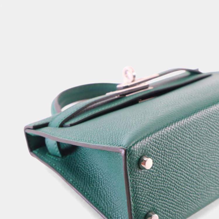 Pre Owned Hermes Malachite Epsom Mini Kelly 20