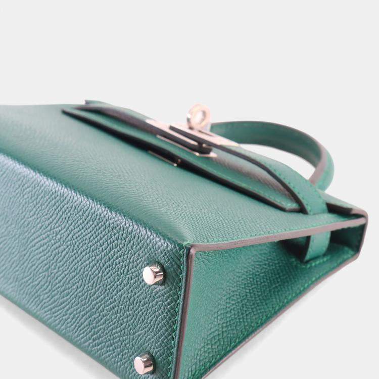 Pre Owned Hermes Malachite Epsom Mini Kelly 20