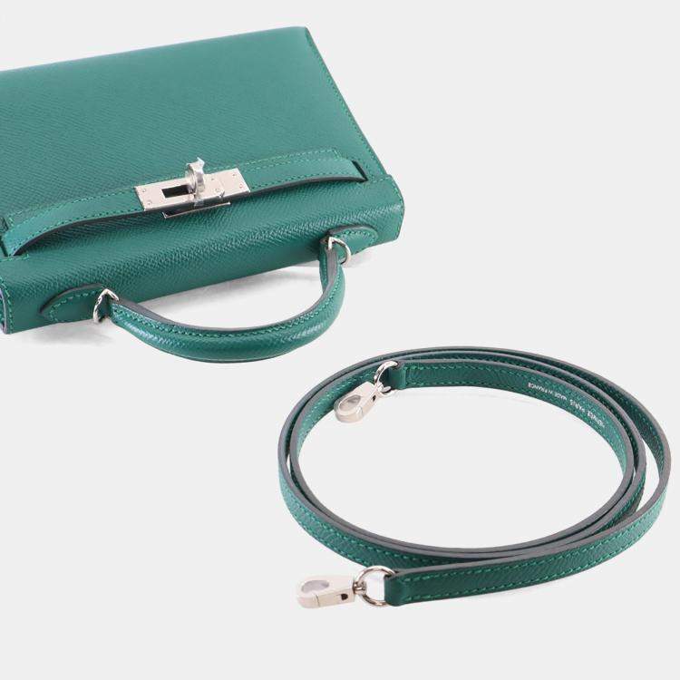 Pre Owned Hermes Malachite Epsom Mini Kelly 20