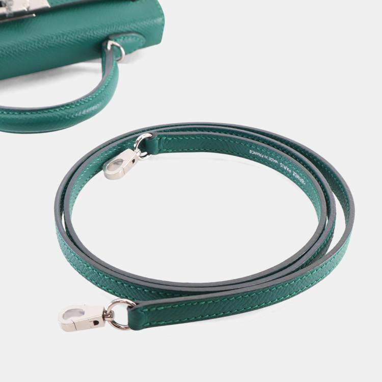 Pre Owned Hermes Malachite Epsom Mini Kelly 20