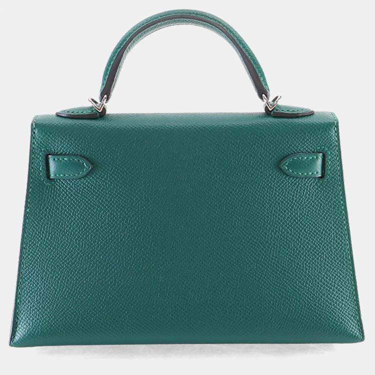 Pre Owned Hermes Malachite Epsom Mini Kelly 20