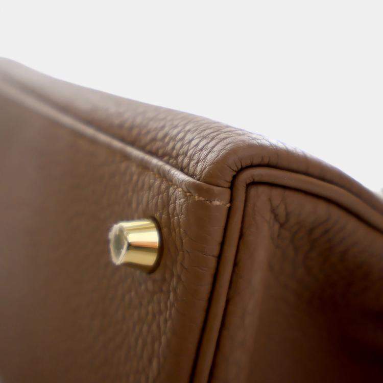 Pre Owned Hermes Brown Alezan Togo Kelly 25