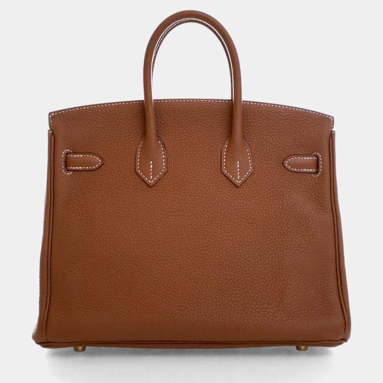 Pre Owned Hermes Gold Togo Birkin 25