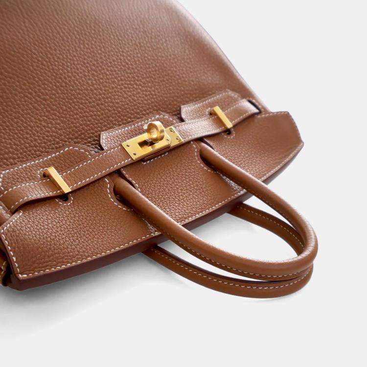 Pre Owned Hermes Gold Togo Birkin 25