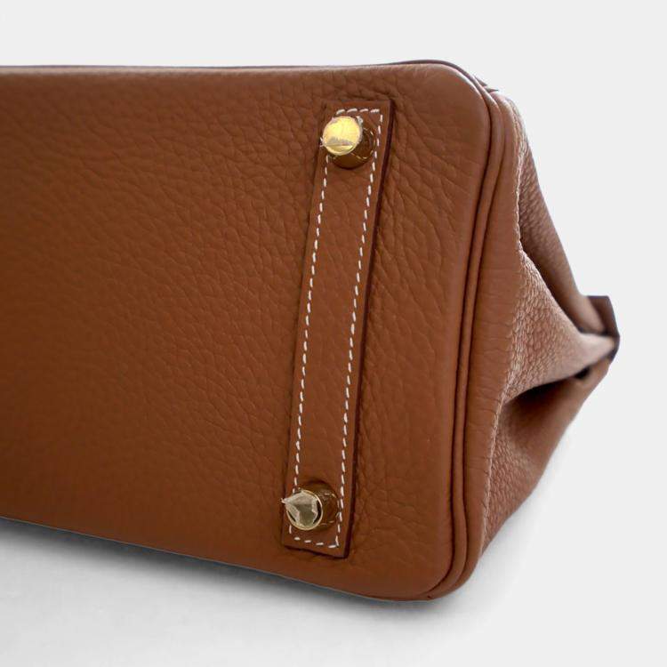 Pre Owned Hermes Gold Togo Birkin 25