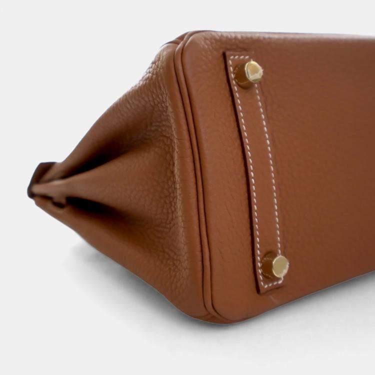 Pre Owned Hermes Gold Togo Birkin 25