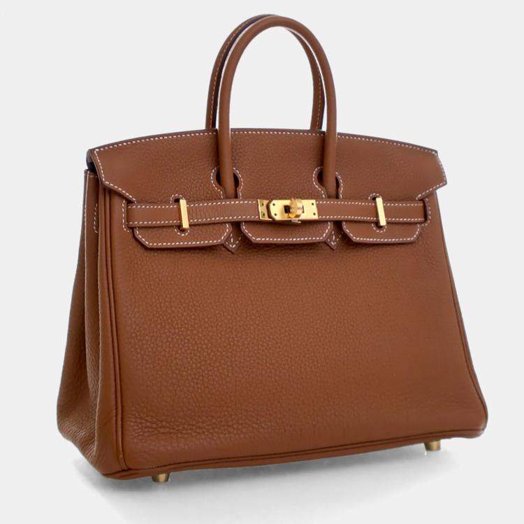 Pre Owned Hermes Gold Togo Birkin 25