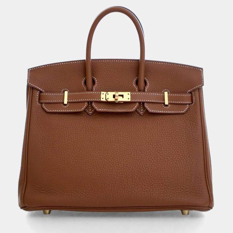 Pre Owned Hermes Gold Togo Birkin 25