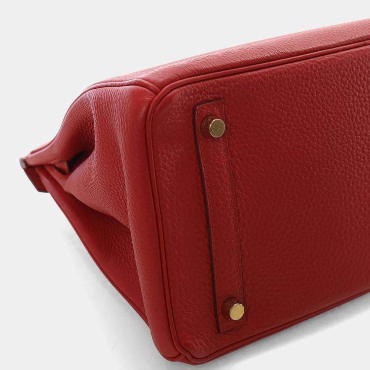 Pre Owned Hermes Vermillon Togo Birkin 30