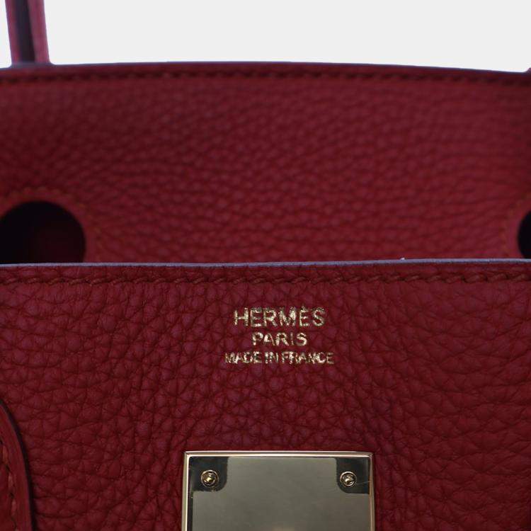 Pre Owned Hermes Vermillon Togo Birkin 30