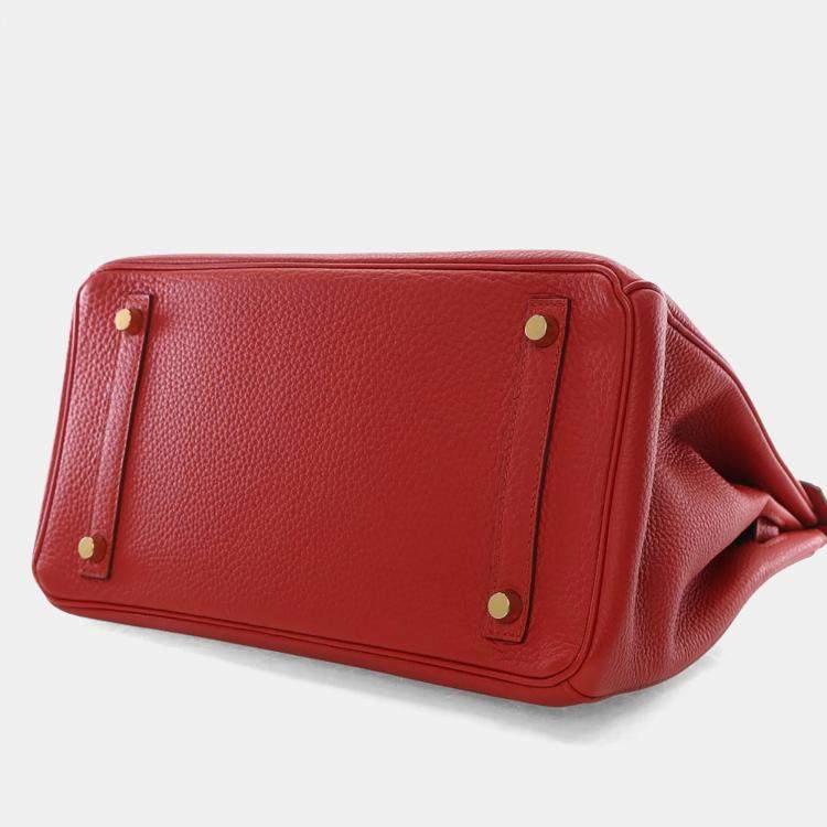 Pre Owned Hermes Vermillon Togo Birkin 30