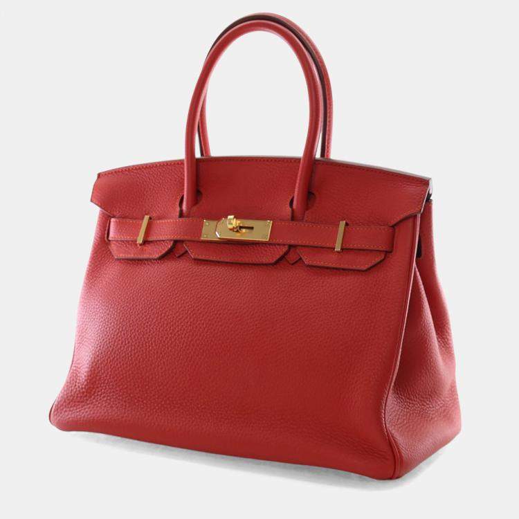 Pre Owned Hermes Vermillon Togo Birkin 30