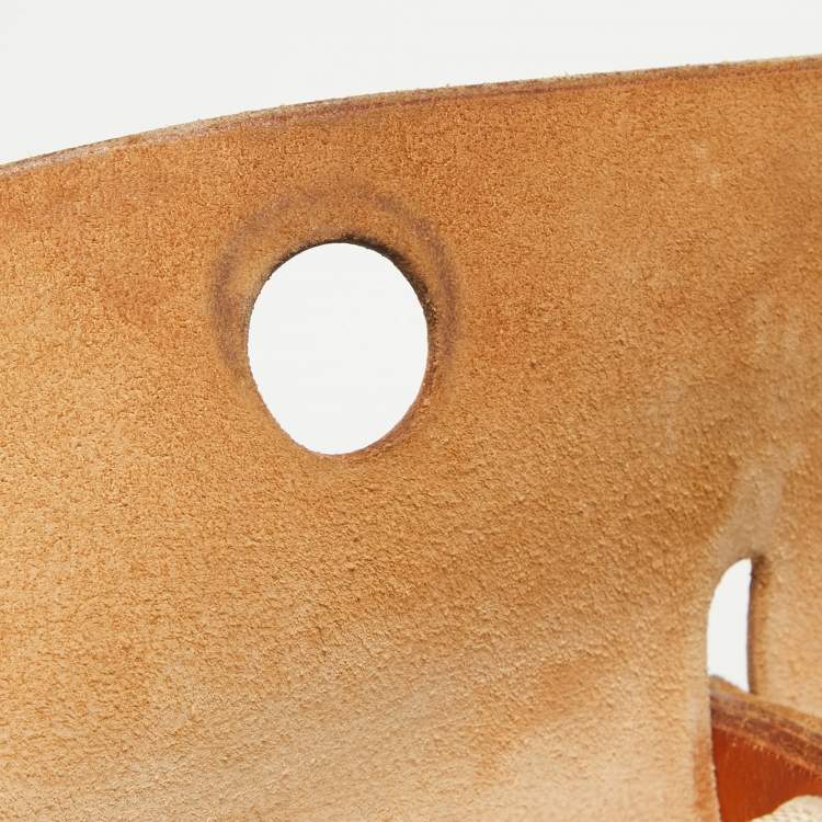 Pre Owned Hermes Tan/Beige Canvas and Leather 2 in 1 Herbag 39 Bag