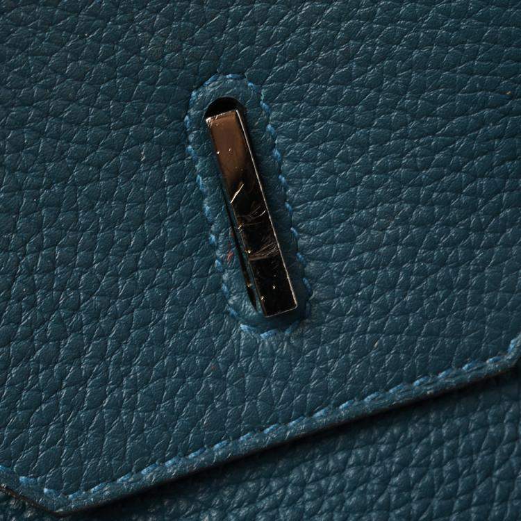 Pre Owned Hermes Colvert Togo Leather Palladium Hardware Birkin 35 Bag