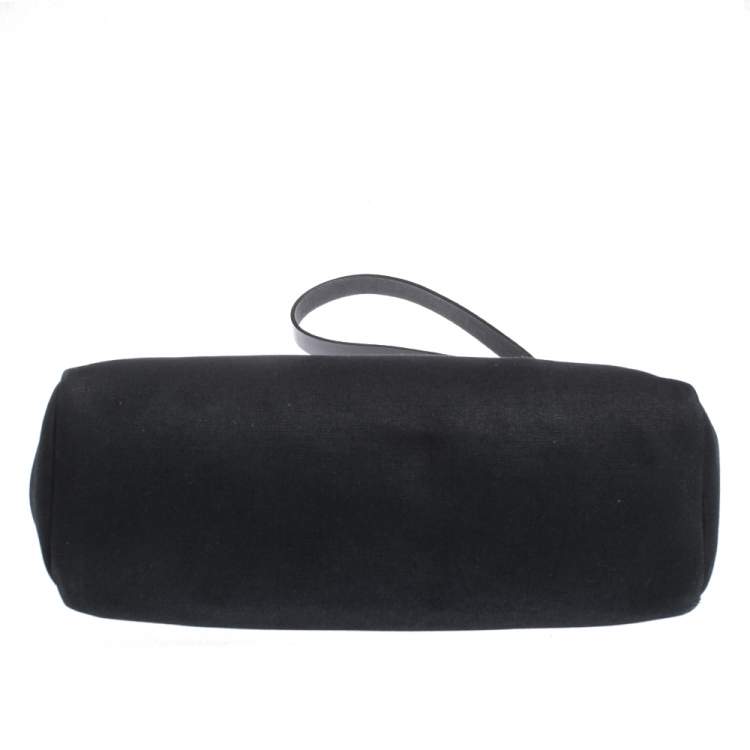 Pre Owned Hermes Black Canvas and Leather 2 in 1 Herbag 31