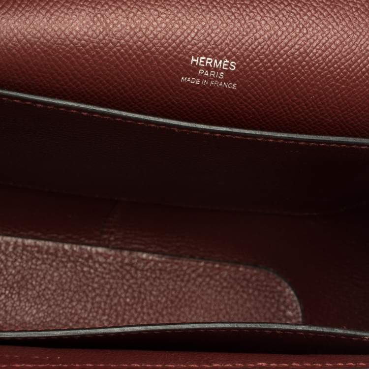 مملوكة مسبقً ا Hermes Rouge H Epsom Leather Octogone Clutch