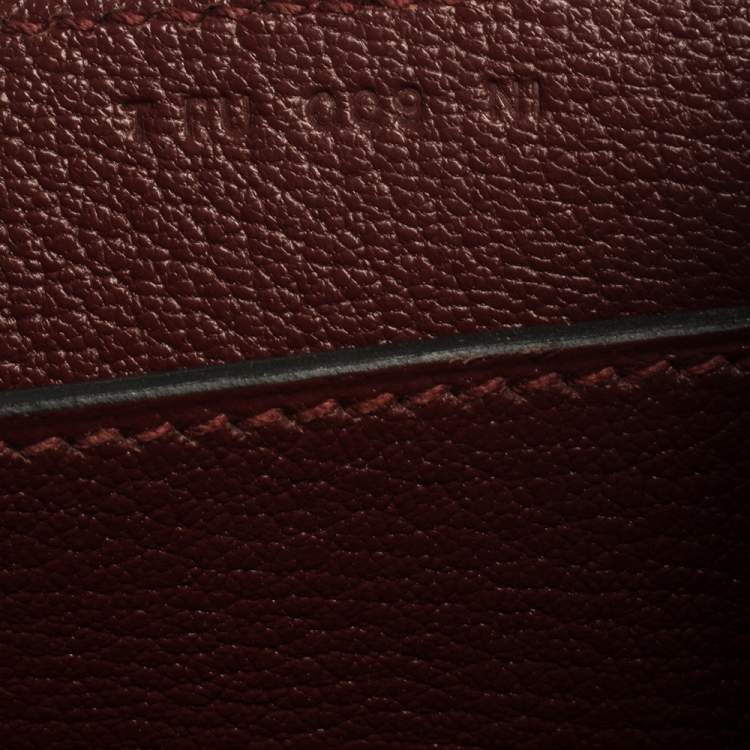 مملوكة مسبقًا Hermes Rouge H Epsom Leather Octogone Clutch