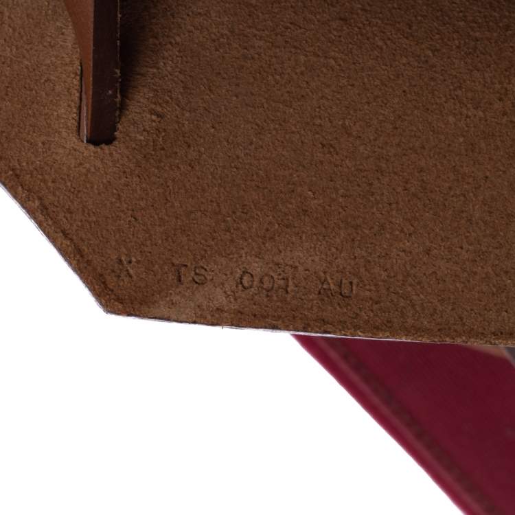 Pre Owned Hermes Red Canvas and Leather Herbag Zip 31 Bag