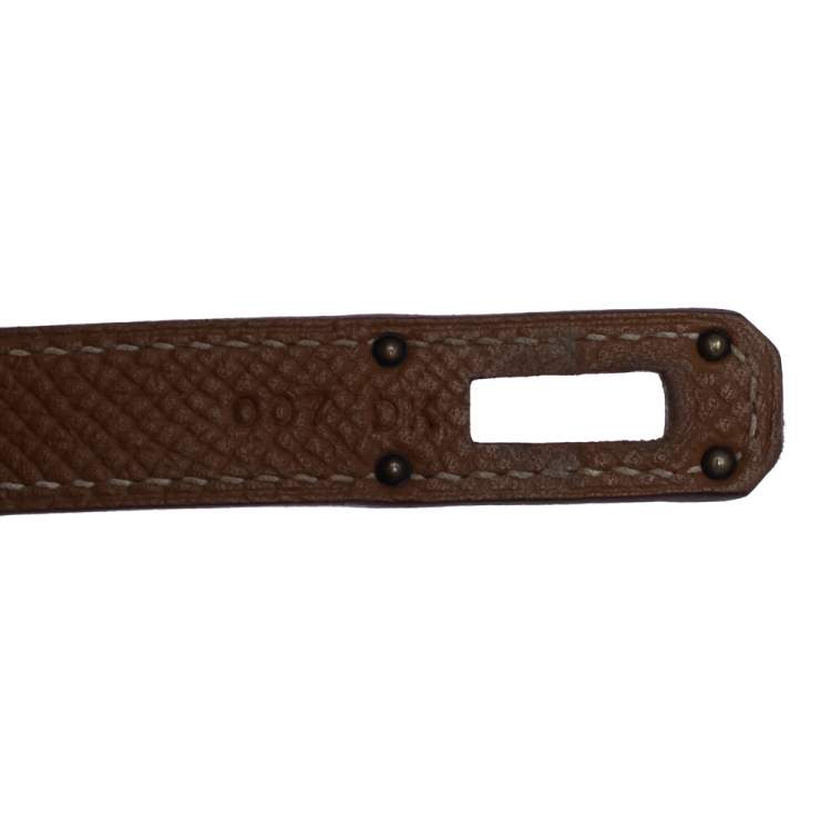 Pre Owned Hermes Cigare Epsom Leather Kelly Wallet 