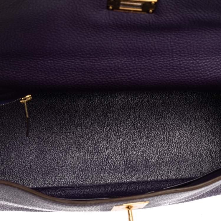 Pre Owned Hermes Iris Togo Leather Kelly Retourne 32 Bag