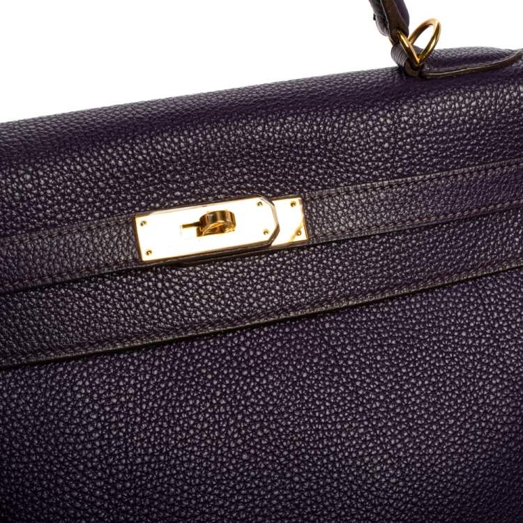 Pre Owned Hermes Iris Togo Leather Kelly Retourne 32 Bag