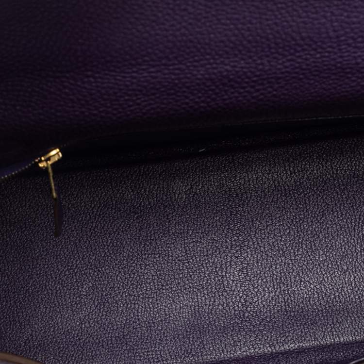 Pre Owned Hermes Iris Togo Leather Kelly Retourne 32 Bag